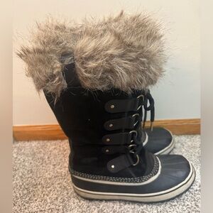 Sorel NL2429 Joan Of Arctic Women's Winter Snow Boots - Black Size 8.5